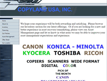 Tablet Screenshot of copylandusa.com